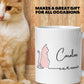 Cat Mom Mug, Custom Cat Mug - Zehnaria - PETS & ANIMALS - Mugs