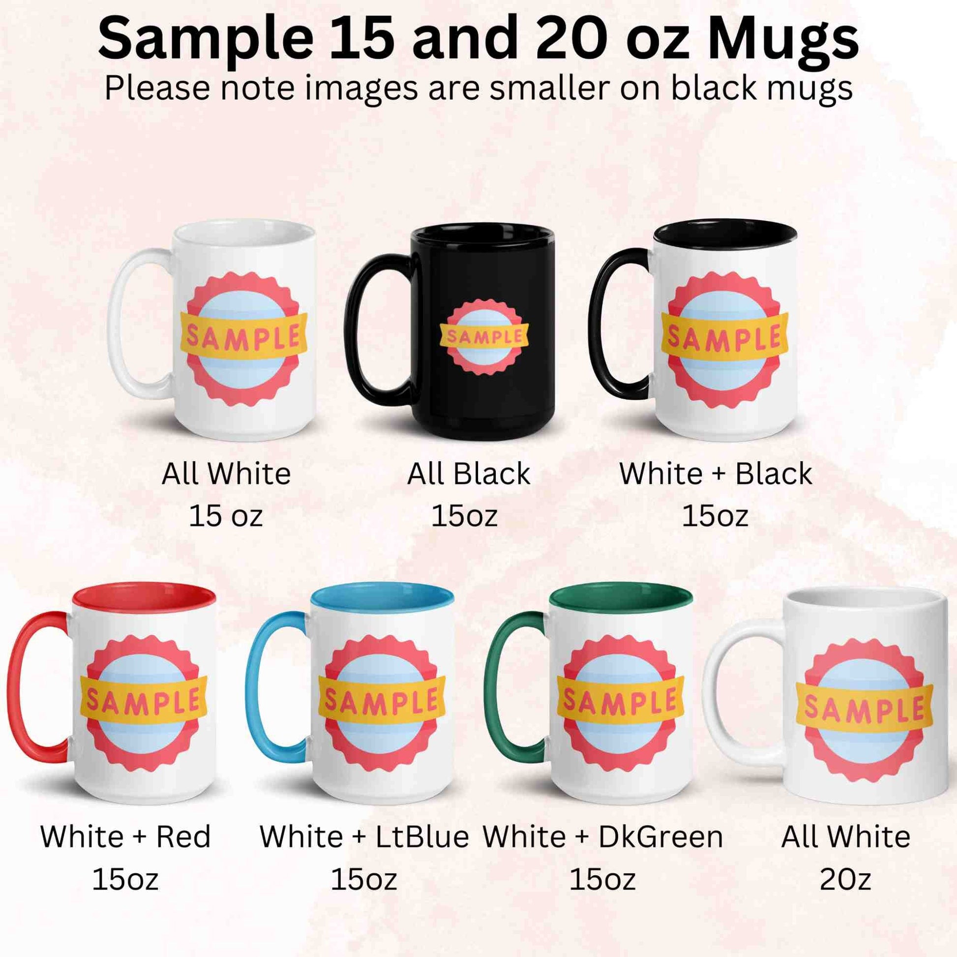 Create Your Design Text Here for Personalized Coffee Mug, Create a Custom Gift Mug for Birthday Gift for Mom Dad Friend Coworker - Zehnaria - ALL PERSONALIZED - Mugs