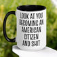 New Citizenship Gift, 11 oz 15 oz American Citizen Mug - Zehnaria - FUNNY HUMOR - Mugs