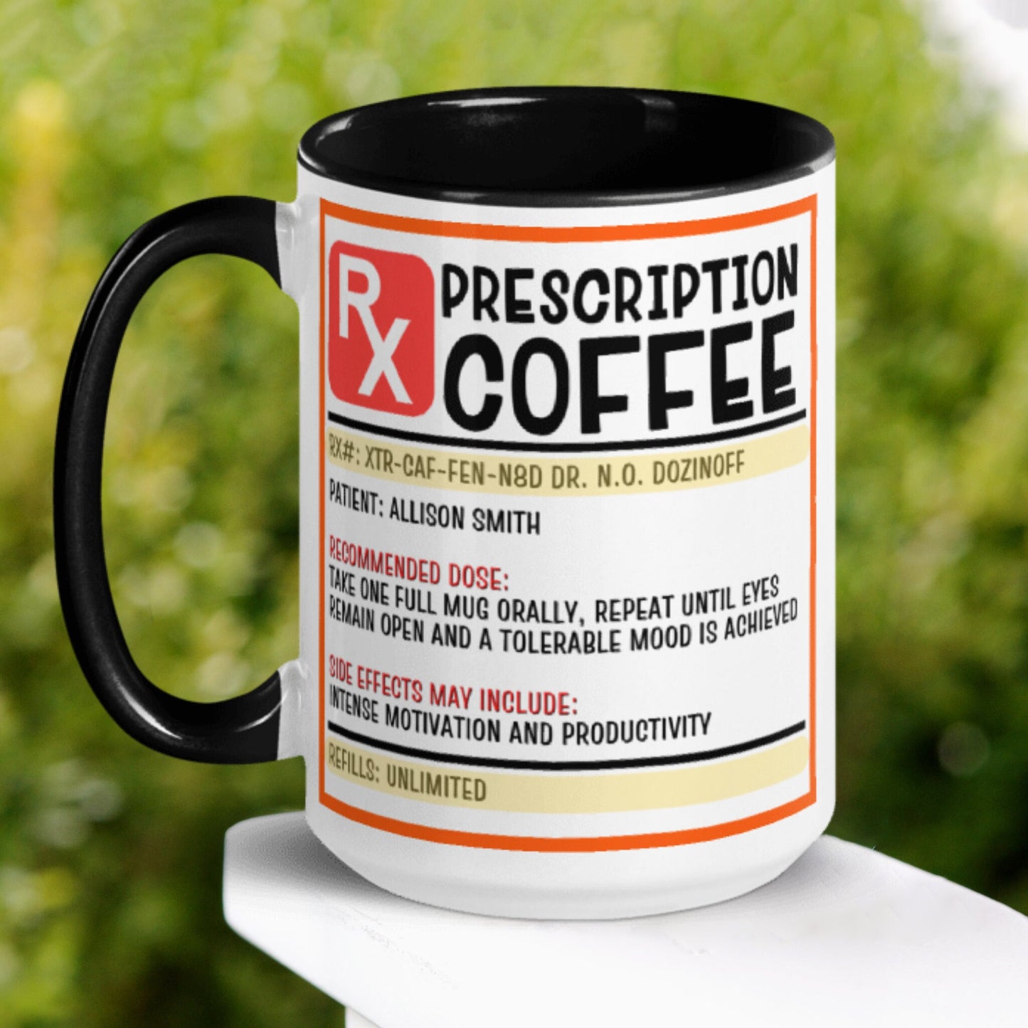 Personalized Coffee Prescription Mug, Pharmacist Coffee Mug - Zehnaria - FUNNY HUMOR - Mugs