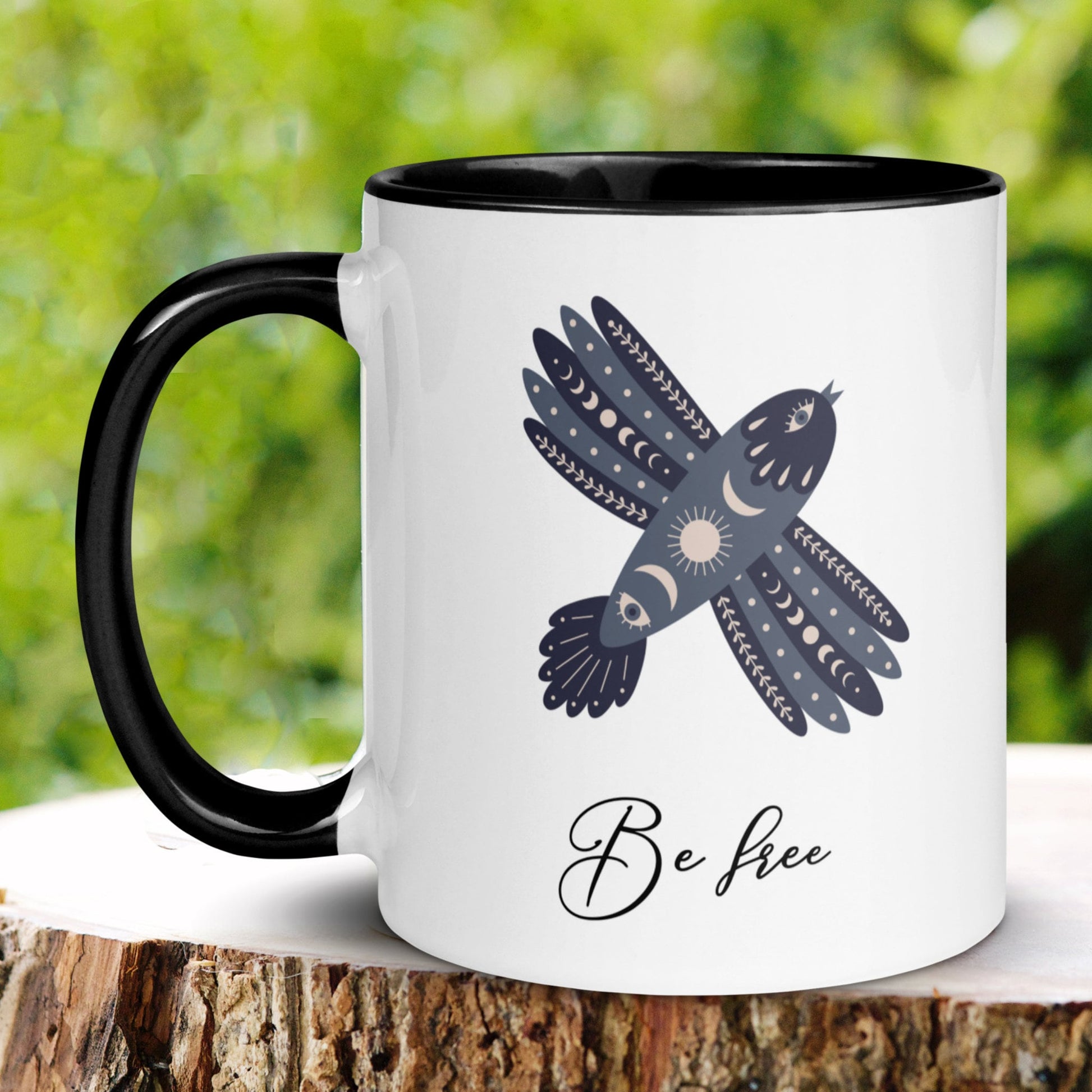 Animal Bird Mug, Be Free Mug - Zehnaria - INSPIRE & MOTIVE - Mugs