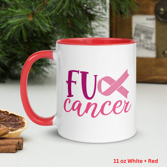 Fuck Cancer Mug, Cancer Care Package - Zehnaria - INSPIRE & MOTIVE - Mugs