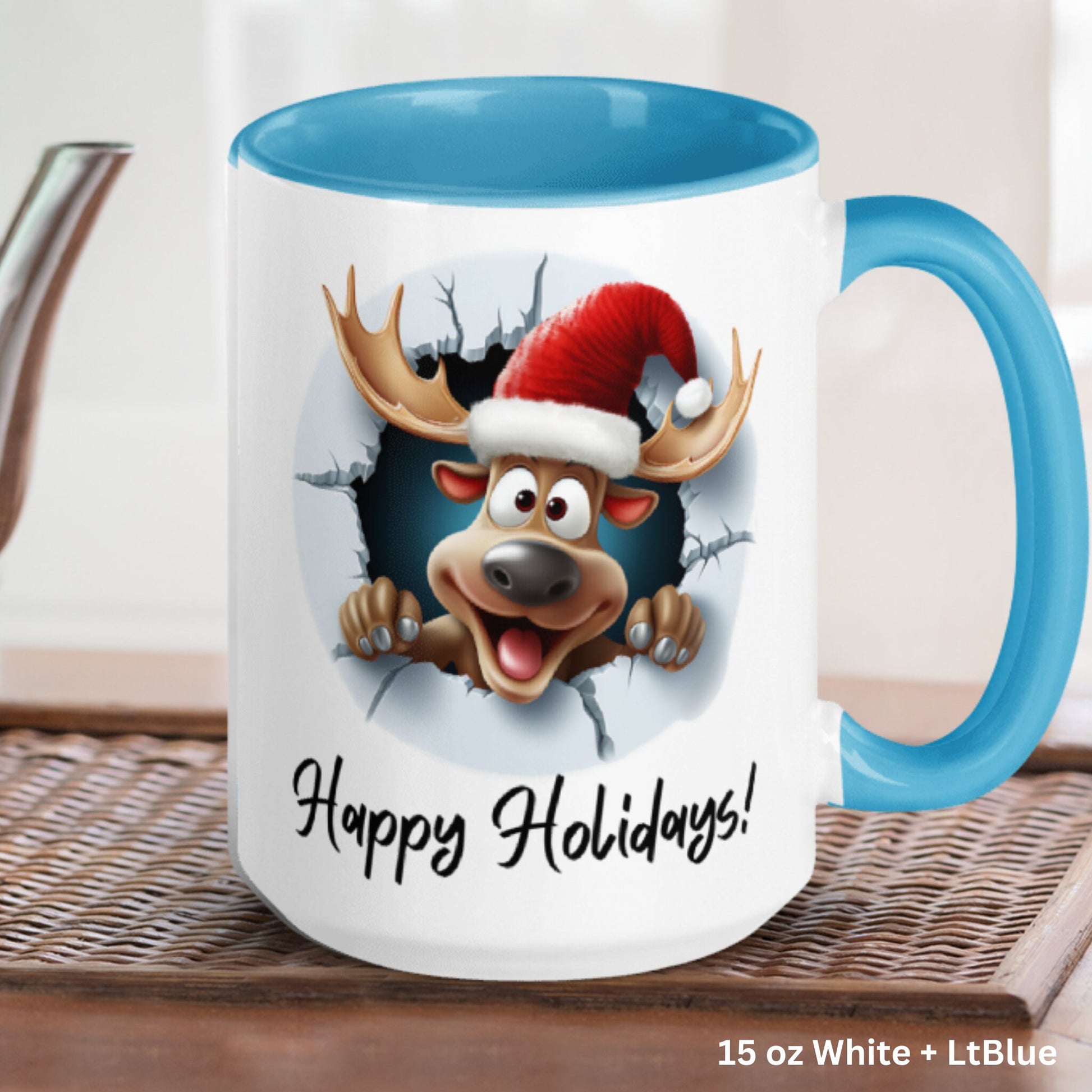 Christmas Gifts, Christmas Moose - Zehnaria - WINTER HOLIDAY - Mugs