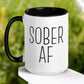 Sobriety Gifts, Sober AF Mug - Zehnaria - SOBRIETY - Mugs