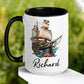 Vintage Ship Mug, Personalized Mug - Zehnaria - HOBBIES & TRAVEL - Mugs