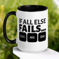 If All Else Fails Ctrl Alt Delete Mug, End Task - Zehnaria - INSPIRE & MOTIVE - Mugs
