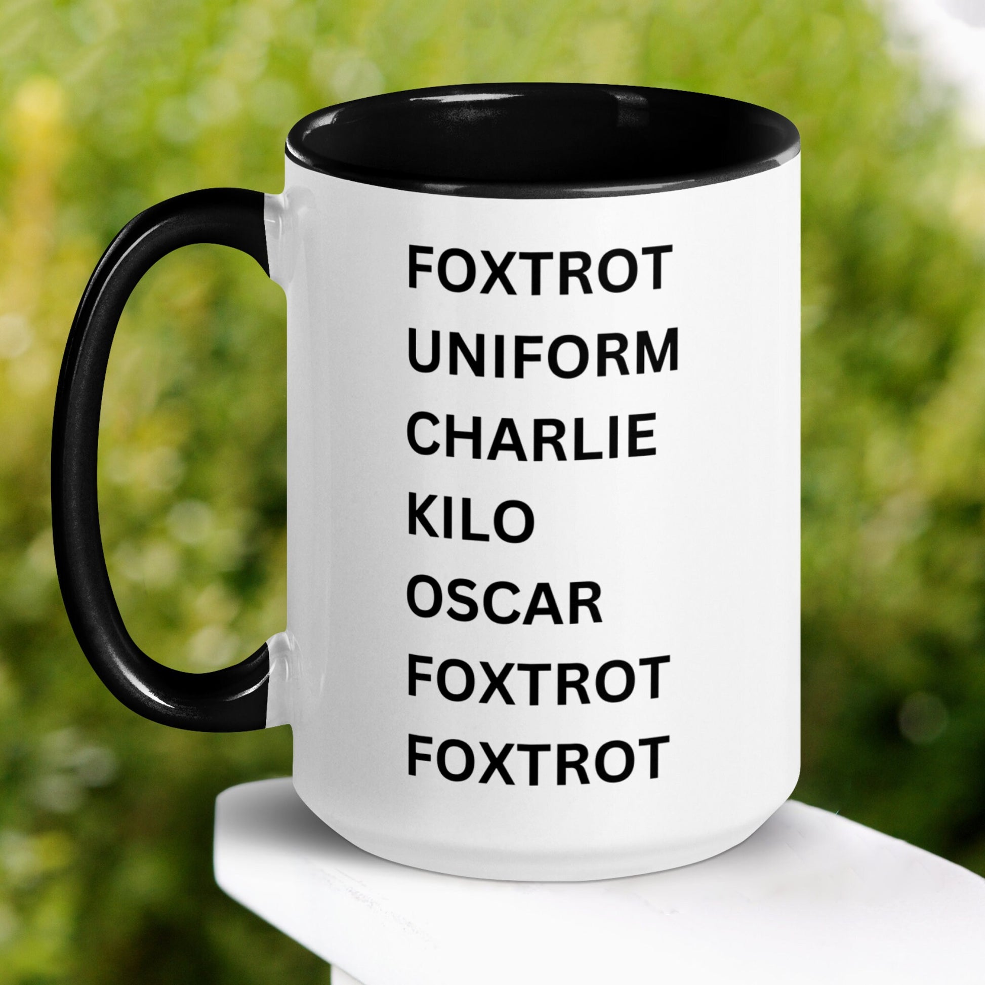 Offensive Mug, FOXTROT FUCKOFF Mug - Zehnaria - FUNNY HUMOR - Mugs