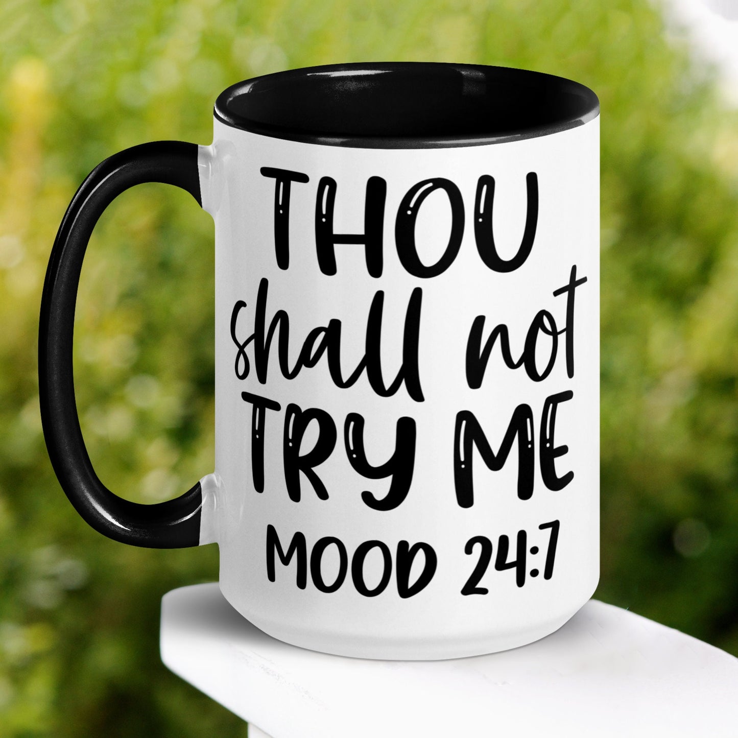 Sarcastic Mug, Thou Shall Not Try Me - Zehnaria - FAITH AND RELIGION - Mugs