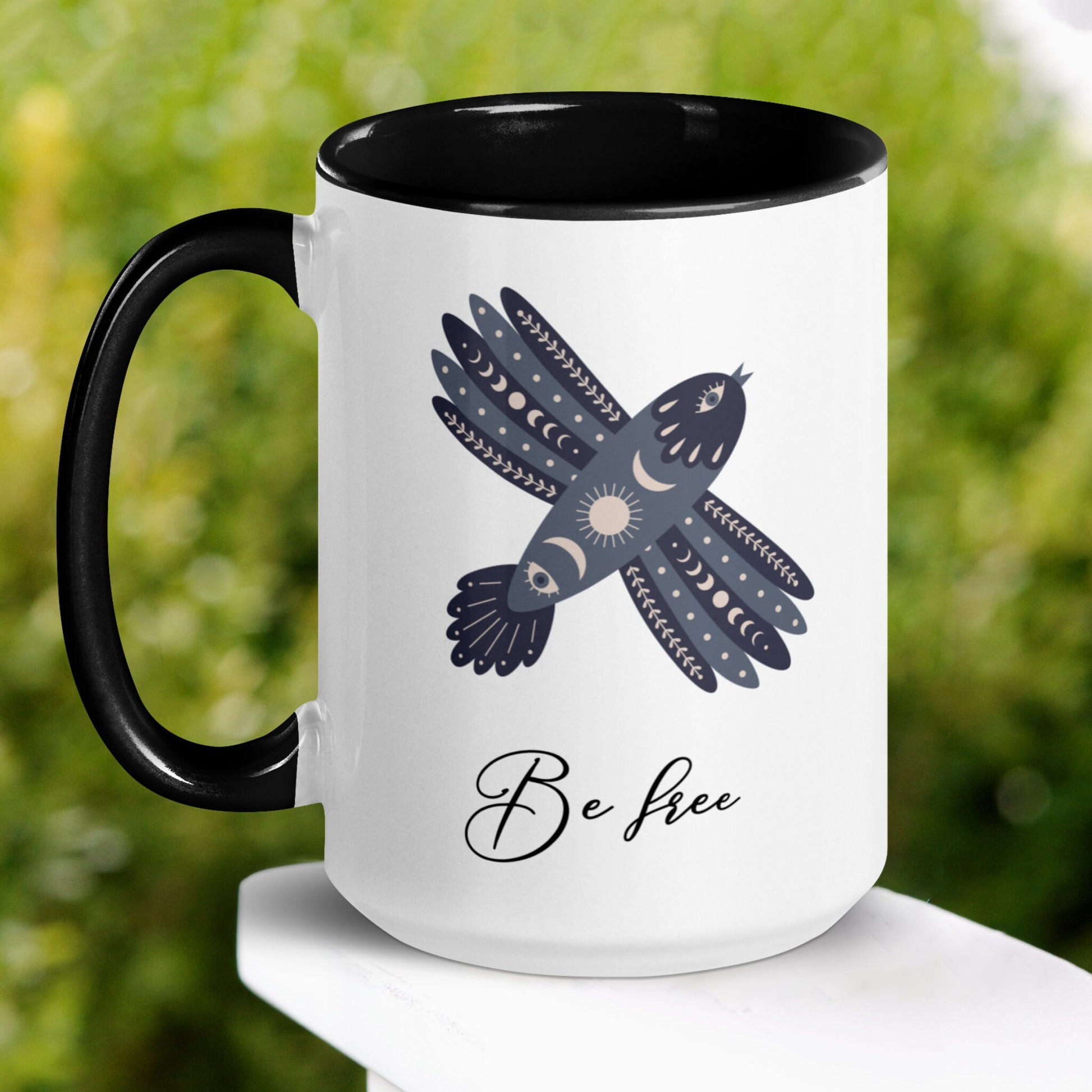 Animal Bird Mug, Be Free Mug - Zehnaria - INSPIRE & MOTIVE - Mugs