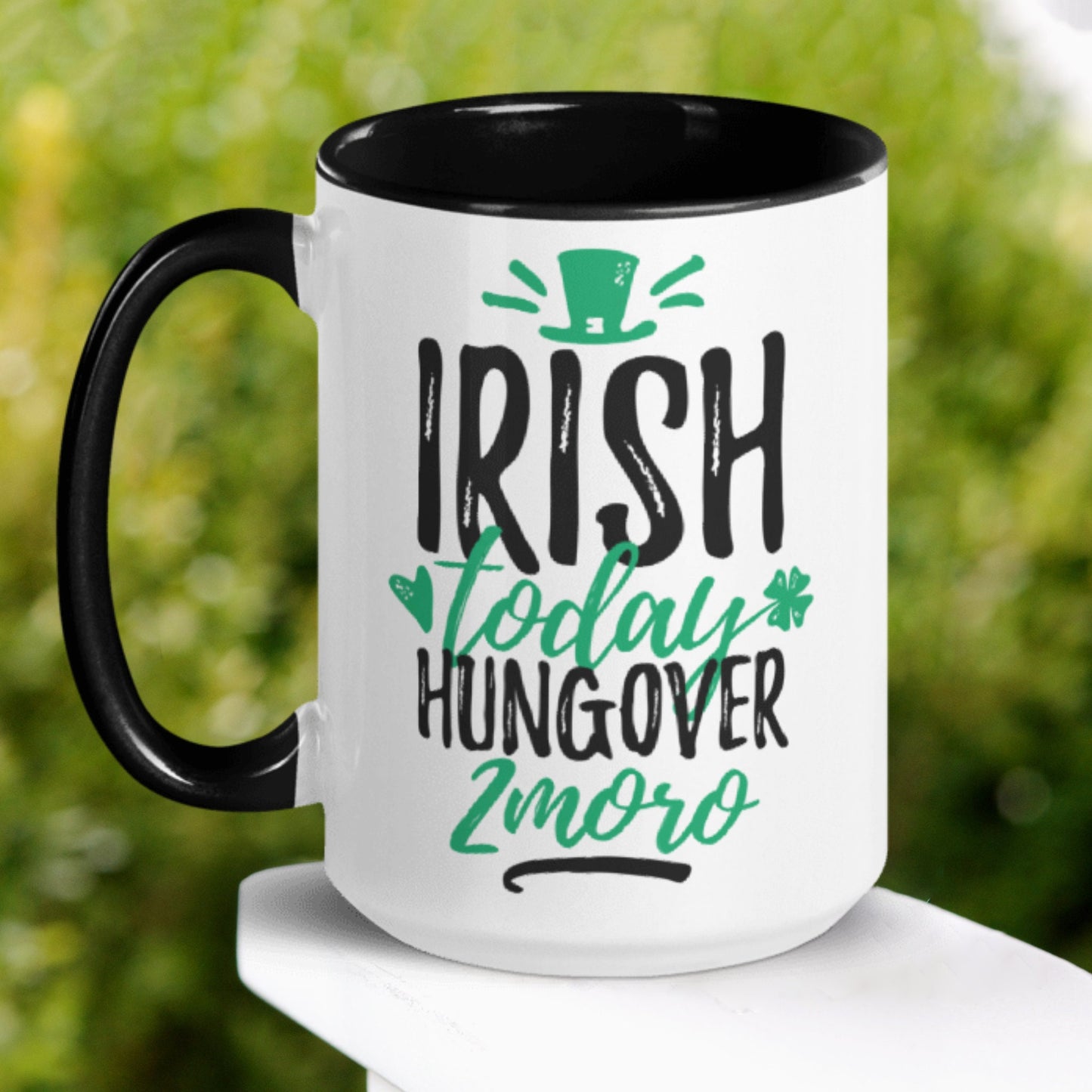 Funny Irish Coffee Mug, Happy St Patricks Day Mug - Zehnaria - MORE HOLIDAYS & SEASONS - Mugs