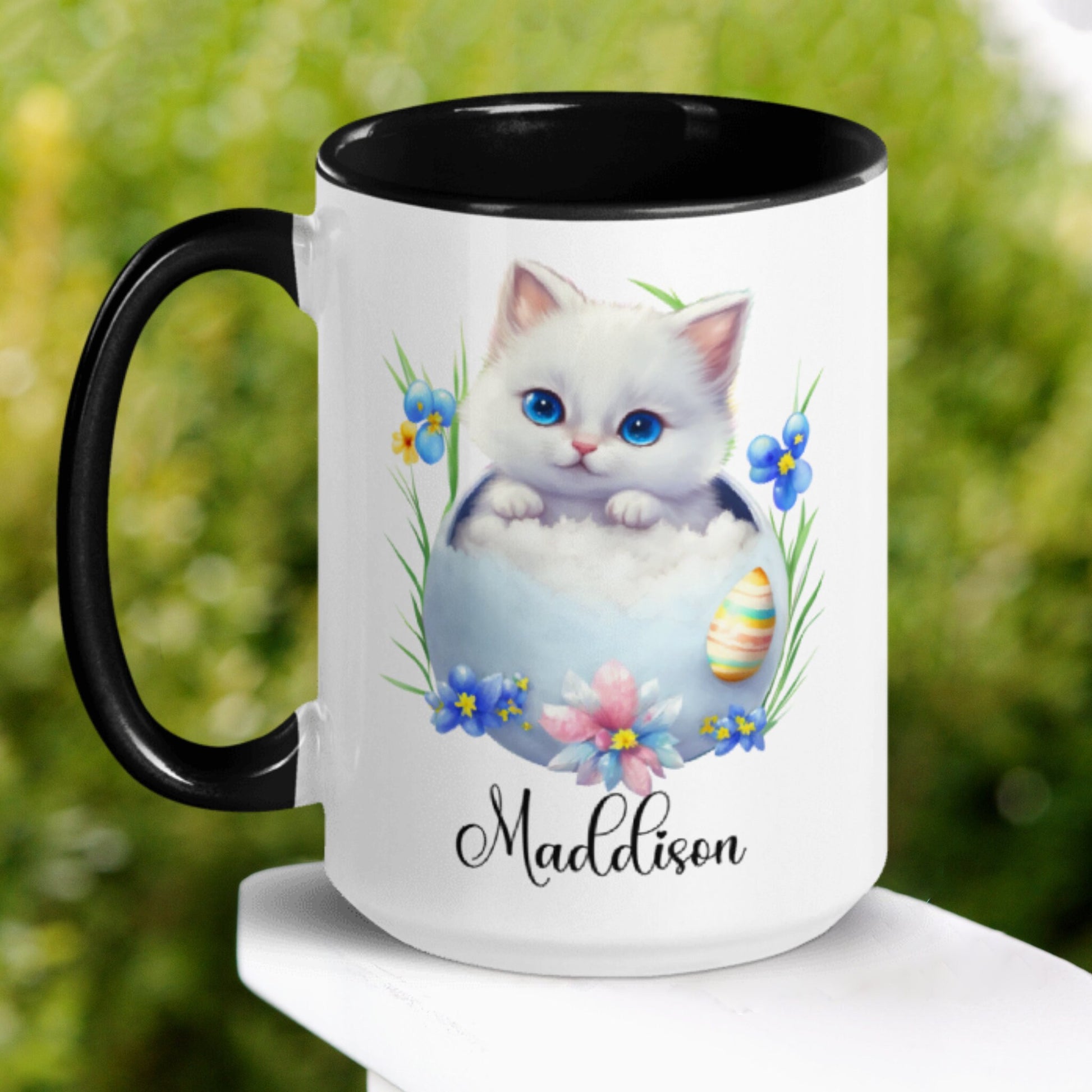 Easter Cat Mug, Cat Lover Mug - Zehnaria - MORE HOLIDAYS & SEASONS - Mugs