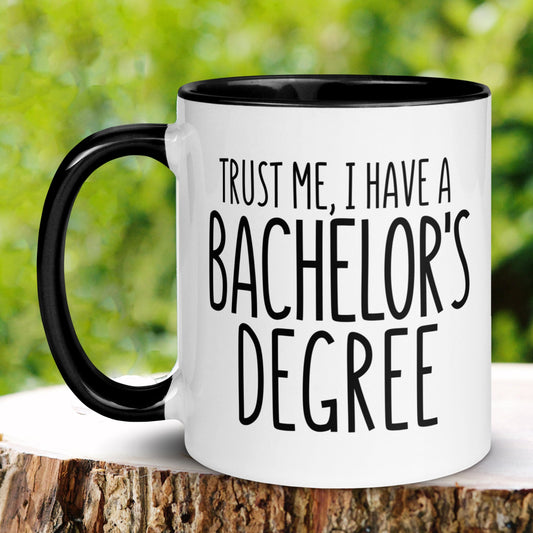 Bachelors Degree Mug, Graduation Mug - Zehnaria - CAREER & EDUCATION - Mugs