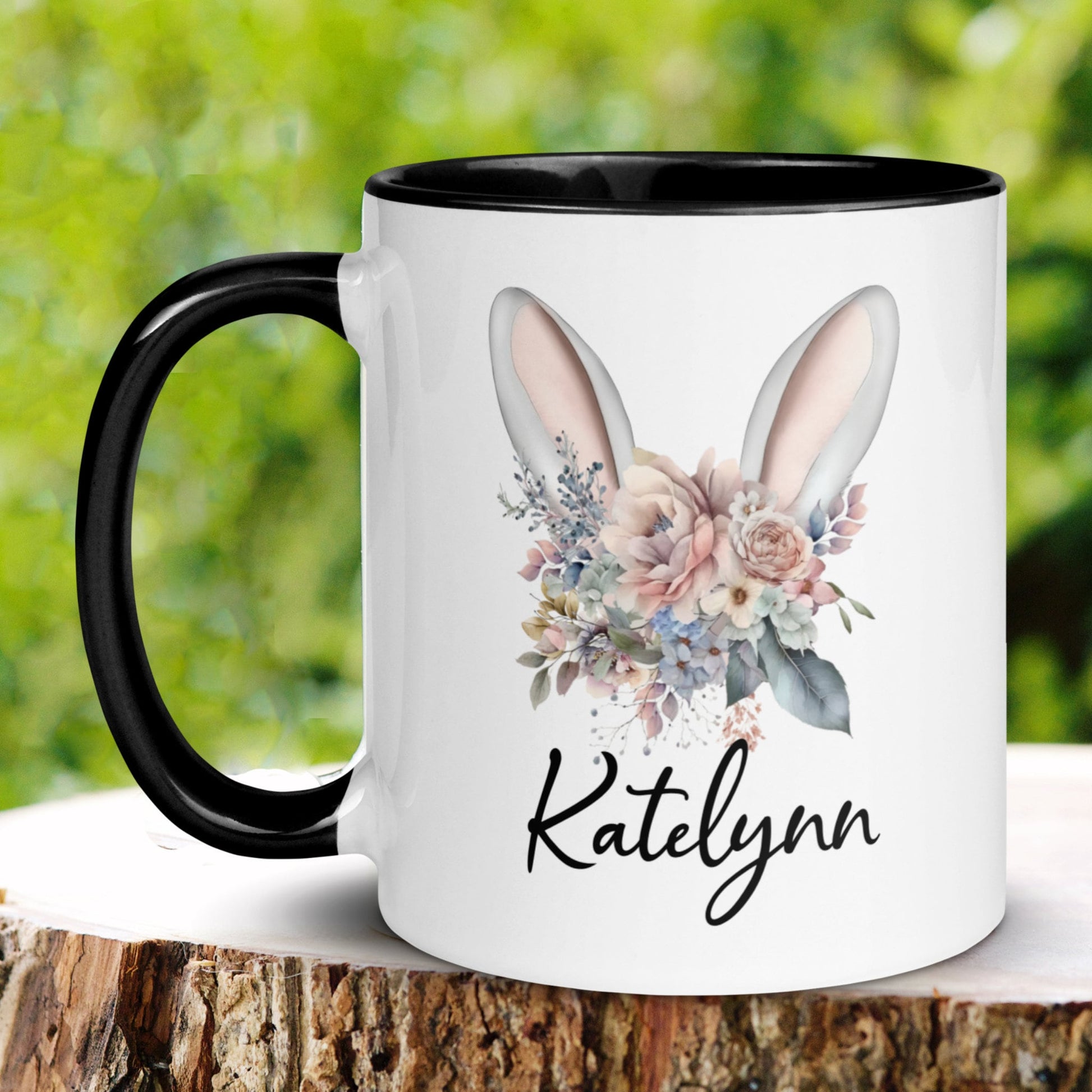 Personalized Easter Mug, Easter Bunny Mug - Zehnaria - MORE HOLIDAYS & SEASONS - Mugs