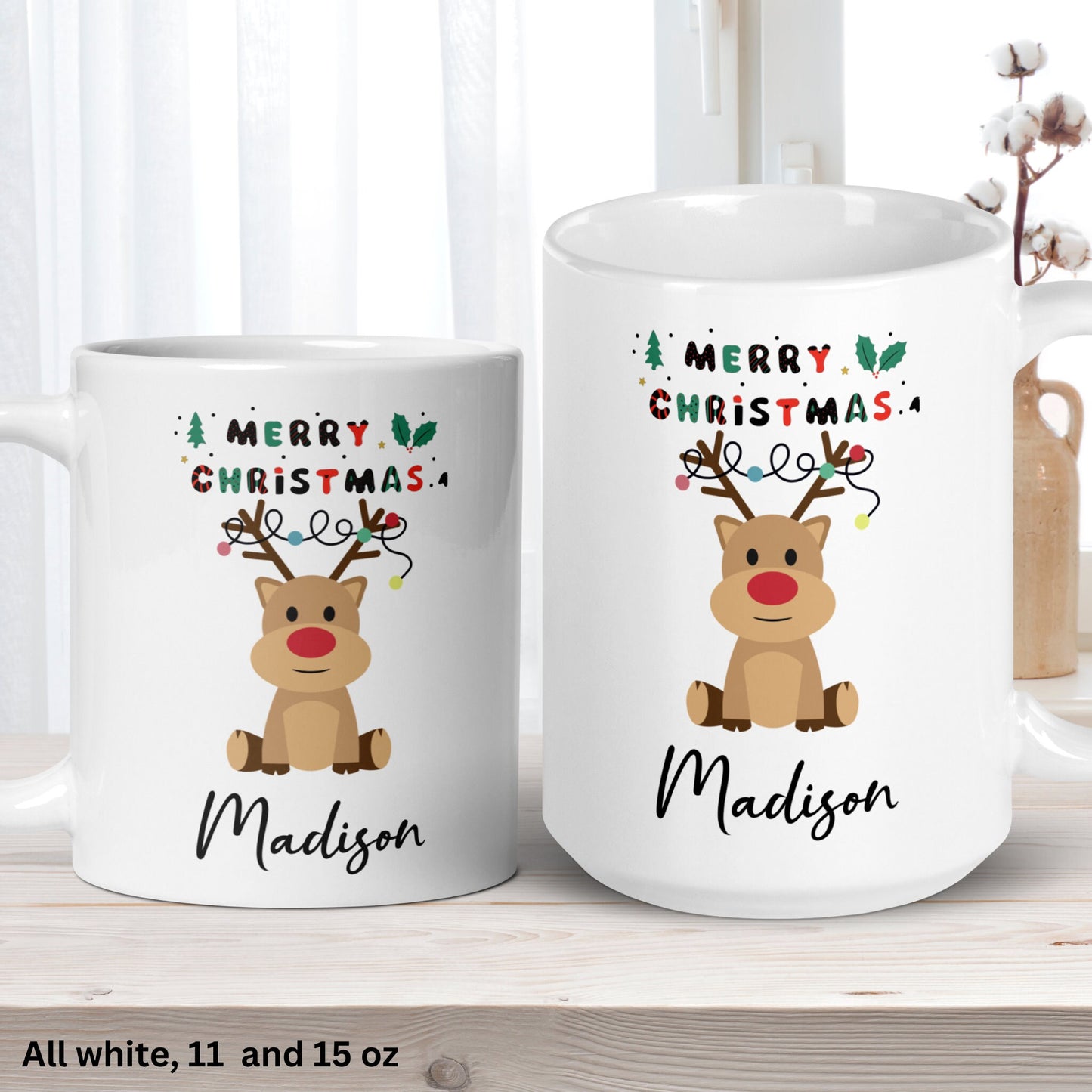 Personalized Gift, Personalized Mug - Zehnaria - WINTER HOLIDAY - Mugs