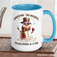 Surviving the Holidays One Meltdown At A Time, Snowman Mug - Zehnaria - WINTER HOLIDAY - Mugs