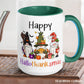 Happy Hallothanksmas Mug, Gift for Christmas - Zehnaria - WINTER HOLIDAY - Mugs