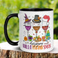 Happy Hallothanksmas Mug, Funny Holiday Wine Gift for Christmas - Zehnaria - WINTER HOLIDAY - Mugs