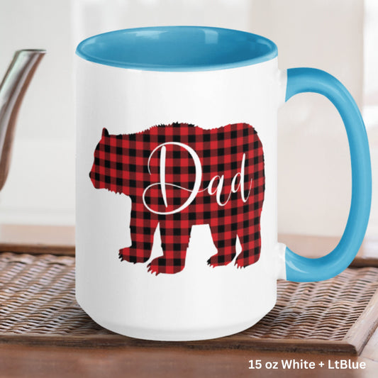 Papa Bear Mug, Gift for Dad - Zehnaria - FAMILY & FRIENDS - Mugs