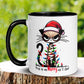 Cat Mug, Christmas Gifts, Christmas Mug, Christmas Lights, Holiday Mug, Cat Mom, Cat Dad, Cat Lover Gift, Funny Cat Coffee Mug, 1242 - Zehnaria - WINTER HOLIDAY - Mugs