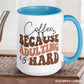 Adulting Mug, Caffeine Because Adulting Is Hard - Zehnaria - FUNNY HUMOR - Mugs