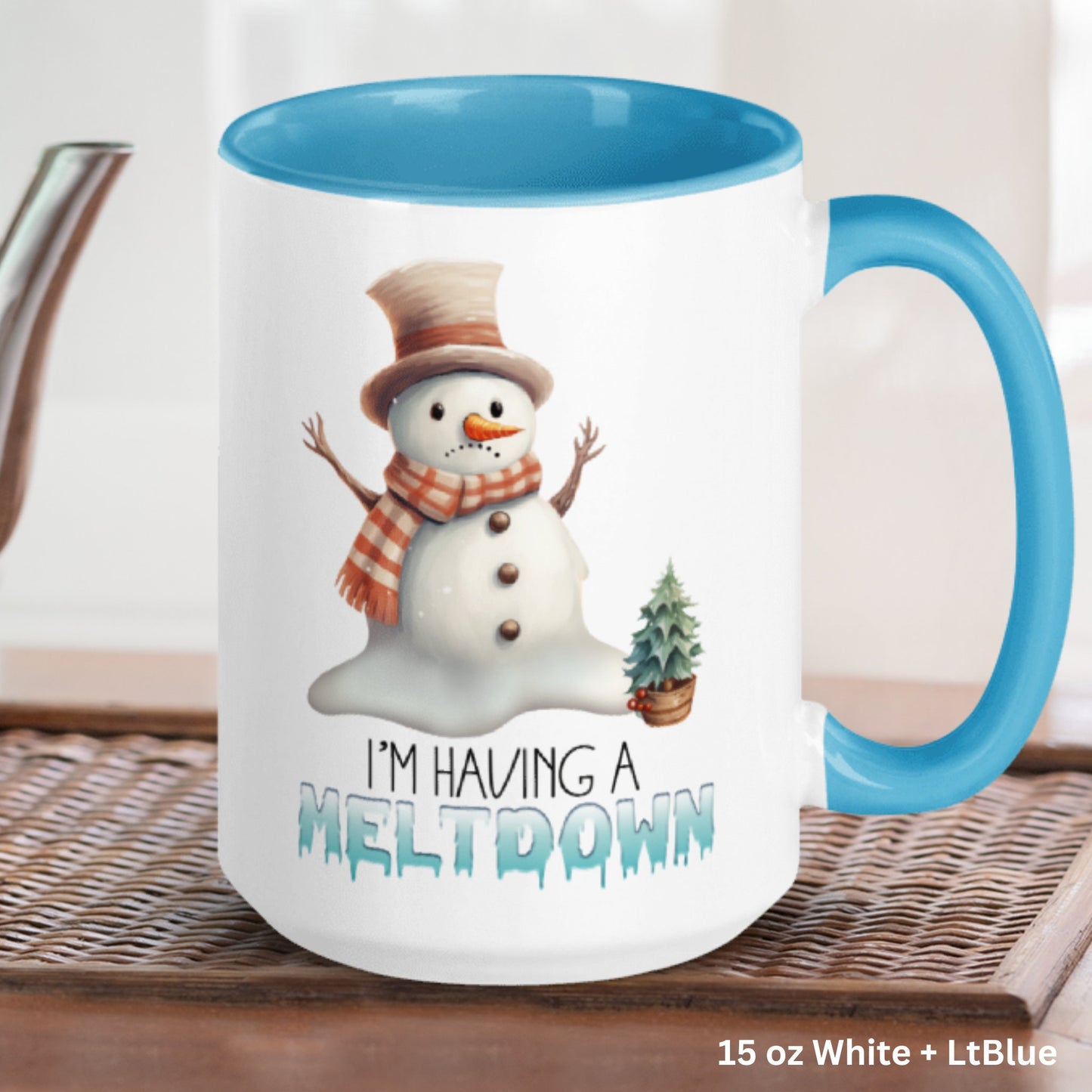 I'm Having A Meltdown, Snowman Mug - Zehnaria - WINTER HOLIDAY - Mugs