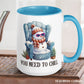 You Need To Chill, Snowman Mug - Zehnaria - WINTER HOLIDAY - Mugs