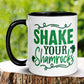 St Patricks Day Mug, Shake Your Shamrock Mug - Zehnaria - MORE HOLIDAYS & SEASONS - Mugs