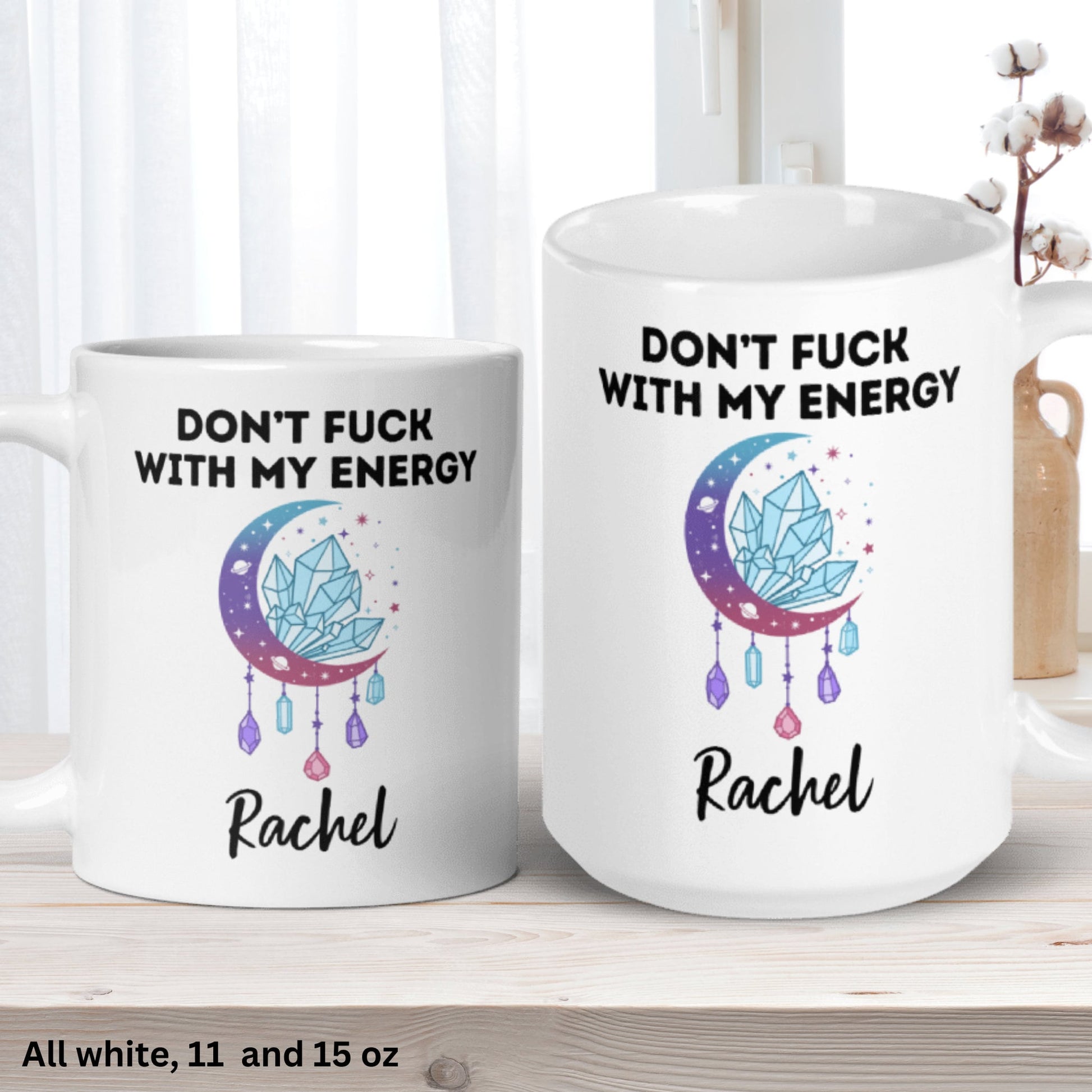 Energy Mug, Sarcastic Mug, Don't Fuck with my Energy Mug, I Match Energy, Positive Vibes, Positive Energy, Mental Health Mug, Work Mug 1236 - Zehnaria - FUNNY HUMOR - Mugs
