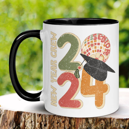 Retro New Year Mug, New Years Graduation Gift, Holiday Mug, Happy New Year, New Year 2024 Coffee Mug, New Beginnings, New Year Crew Mug 1144 - Zehnaria - HAPPY NEW YEARS - Mugs