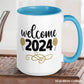 New Year Mug, New Years Gift, Holiday Mug, Happy New Year 2024 Coffee Mug, New Beginnings Gift, Welcome 2024 Mug, Motivational Mug 1146 - Zehnaria - HAPPY NEW YEARS - Mugs