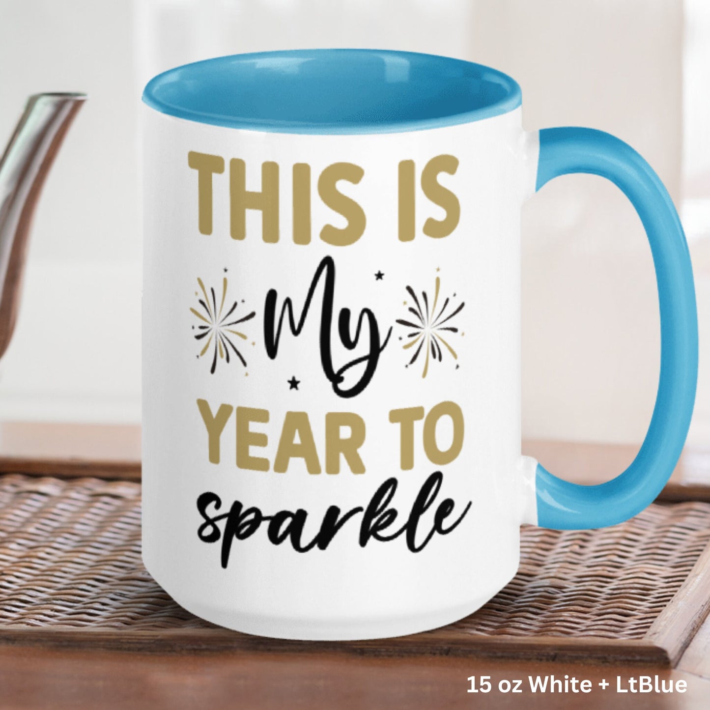 New Year Mug, New Years Gift, Holiday Mug, Happy New Year 2024 Coffee Mug, New Beginnings Gift, 2024 Mug, Year to Sparkle Mug 1149 - Zehnaria - HAPPY NEW YEARS - Mugs