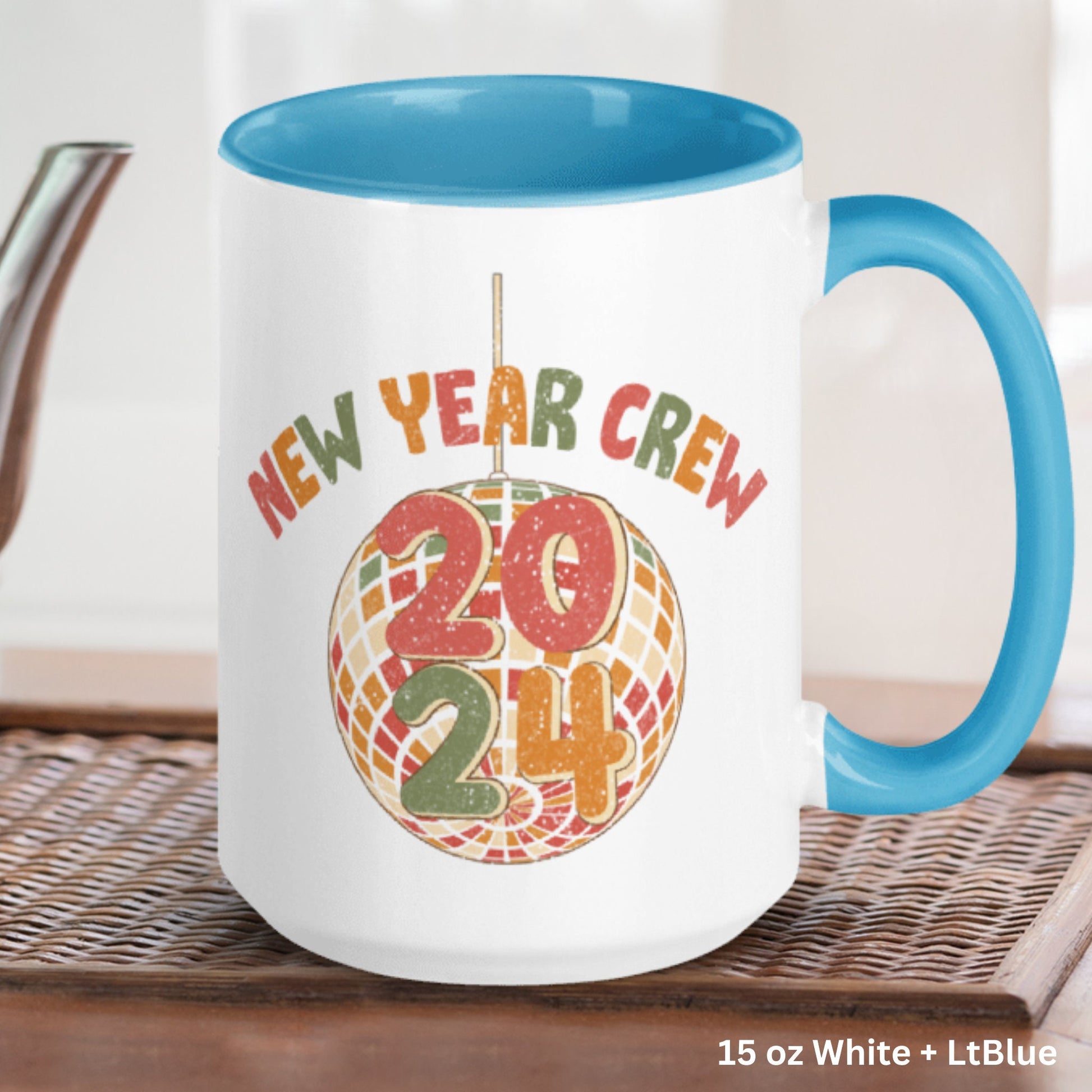 Retro New Year Mug, New Years Gift, Holiday Mug, Happy New Year, New Year 2024 Coffee Mug, New Beginnings Gift, New Year Crew Mug 1142 - Zehnaria - HAPPY NEW YEARS - Mugs