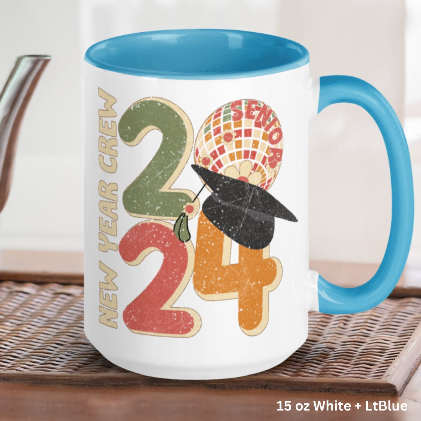 Retro New Year Mug, New Years Graduation Gift, Holiday Mug, Happy New Year, New Year 2024 Coffee Mug, New Beginnings, New Year Crew Mug 1144 - Zehnaria - HAPPY NEW YEARS - Mugs