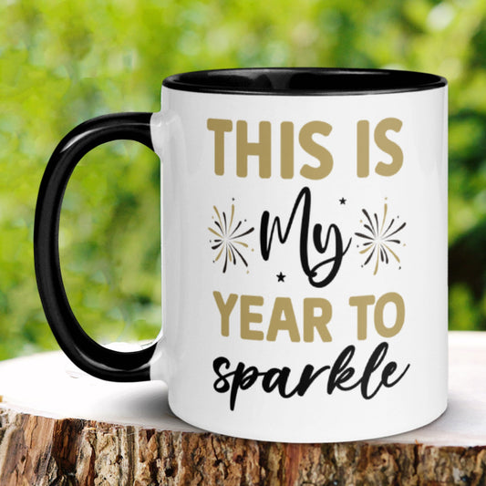 New Year Mug, New Years Gift, Holiday Mug, Happy New Year 2024 Coffee Mug, New Beginnings Gift, 2024 Mug, Year to Sparkle Mug 1149 - Zehnaria - HAPPY NEW YEARS - Mugs