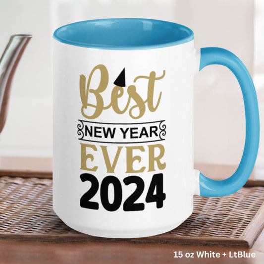 New Year Mug, New Years Gift, Holiday Mug, Happy New Year 2024 Coffee Mug, New Beginnings Gift, 2024 Mug, Best New Year Ever Mug 1152 - Zehnaria - HAPPY NEW YEARS - Mugs